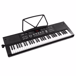 Max KB15 Clavier Électronique 61 Touches Synthétiseur Débutant Complet Deux Haut-parleurs Intégrés Batterie Rechargeable USB- ...