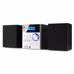 Audizio Metz Système micro audio domestique 30 W Aluminium, Noir