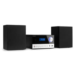 Audizio Toulon Système micro audio domestique 50 W Noir, Argent