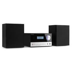 Audizio Arles Système micro audio domestique 50 W Noir, Argent