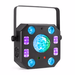 BeamZ 153.692, Projecteur laser disco et stroboscope, Noir, Sans fil, LED, 9 lampe(s), Blanc