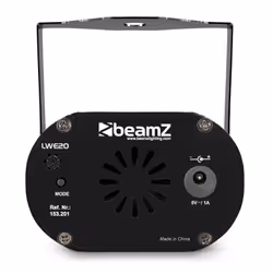 BeamZ LWE20 Adapté à une utilisation à l'intérieur Projecteur laser disco et stroboscope Noir