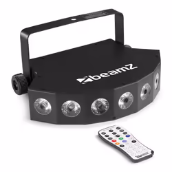 BeamZ Fingers6 Adapté à une utilisation à l'intérieur Projecteur laser discothèque Noir - Vue supplémentaire 4