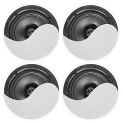 Power Dynamics NCBT604 haut-parleur 2-voies Blanc Avec fil 120 W