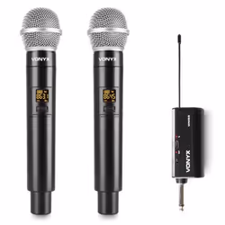 Vonyx WM552, Microphone pour radio, -95 dB, 40 - 18000 Hz, 0,5%, 90 dB, Sans fil