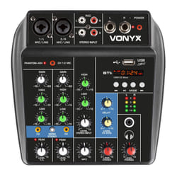 Vonyx VMM100 3 canaux 20 - 20000 Hz Noir