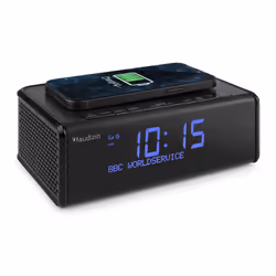Audizio Cuneo, Horloge, Numérique, DAB+, FM, LCD, 3,5 mm, Noir