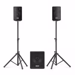 Vonyx VX0812BT, 2.1 canaux, 800 W, Universel, Noir, Bois, 42 - 20000 Hz