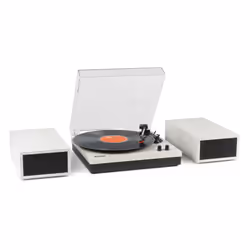 Fenton RP165M, Tourne-disque entraîné par courroie, Automatique, Blanc, 33 1/3,45,78 tr/min, 50 W, 100 W
