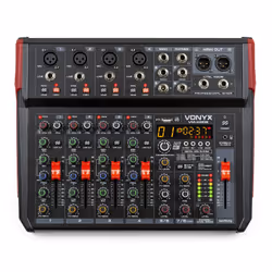 Vonyx VM-KG08, 8 canaux, Bluetooth, Noir
