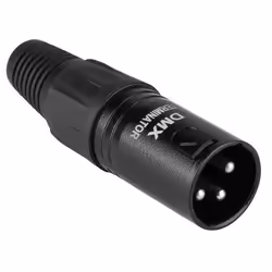 Connecteur XLR - PD Connex - CX107 - Bouchon 120 Ohms - Noir - Anti-retour DMX