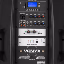 Vonyx Verve46 Système d'adresse publique de roulette 1000 W Noir - Vue supplémentaire 10