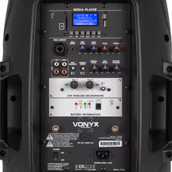 Vonyx Verve38 Système d'adresse publique de roulette 800 W Noir - Vue supplémentaire 10