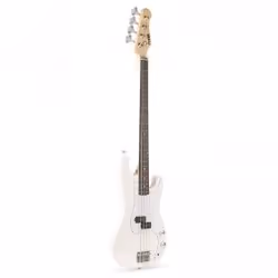 Max GigKitWh Guitare basse électrique Blanc 4 cordes 6,75 kg