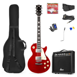 Max GigKitDR Guitare électrique Classique 6 cordes Rouge