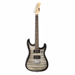Max GigKitQBL Guitare électrique Classique 6 cordes Noir