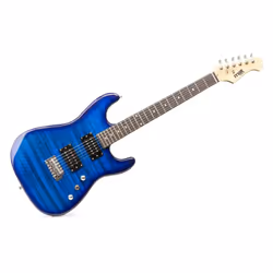 Max GigKitQDB Guitare électrique Classique 6 cordes Bleu