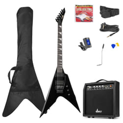 Max GigKitRB Guitare électrique Classique 6 cordes Noir