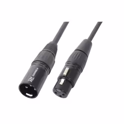 Câble XLR Audio PD CONNEX CX35-30 - 30 mètres - Noir - Transmission de signal audio sûre et sans interférences
