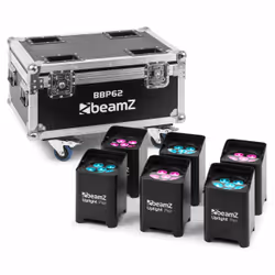 BeamZ BBP62, Disco par light, Noir, IP65, OLED, Tactile, LED