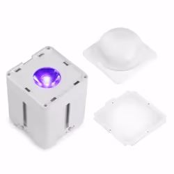 BeamZ KUBE20WH, Disco par light, Blanc, IP65, OLED, Sans fil, LED