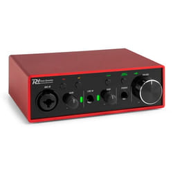Power Dynamics PDX11 Interface audio USB - Alimentation fantôme 48V Câble USB-C inclus 2 entrées Micros/Instruments