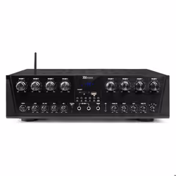 Power Dynamics PV280BT Amplificateur Audio Bluetooth 8 Zones - 16x 50W Lecteur MP3 USB/SD Radio FM