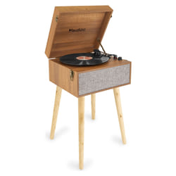 Audizio Fremont Tourne-disque entraîné par courroie Noir, Gris Automatique