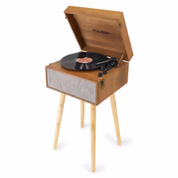Audizio Fremont Tourne-disque entraîné par courroie Noir, Gris Automatique