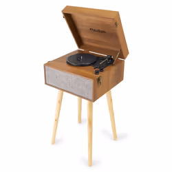 Audizio Fremont Tourne-disque entraîné par courroie Noir, Gris Automatique