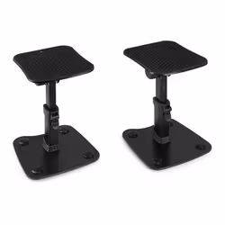 Vonyx SMS30 Supports Enceintes de Monitoring - Hauteur Réglable 23-295 cm Enceinte 8 Support Antidérapant
