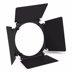 BeamZ 150.833, Porte de grange, Noir, Métal, BeamZ, 180 mm, 180 mm