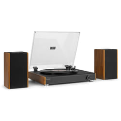 Audizio RP335 Tourne-disque entraîné par courroie Noir, Marron Automatique