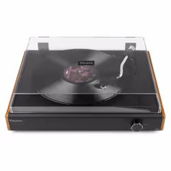 Audizio RP335 Tourne-disque entraîné par courroie Noir, Marron Automatique