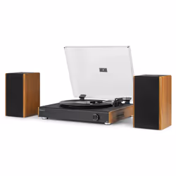 Audizio RP335 Tourne-disque entraîné par courroie Noir, Marron Automatique