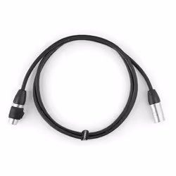 PD-Connex CX109-1 Cordon DMX IP 65, XLR 5 pôles mâle / XLR, XLR (5-pin), Mâle, XLR (5-pin), Femelle, 1,5 m, Noir