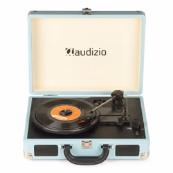 Audizio RP114BL Tourne-disque entraîné par courroie Bleu