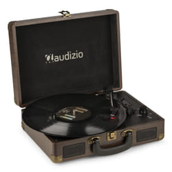 Audizio RP114W Tourne-disque entraîné par courroie Marron
