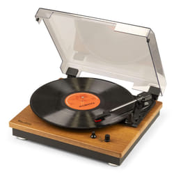 Audizio RP112L Tourne-disque entraîné par courroie Noir, Châtain clair