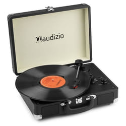Platine Vinyle - AUDIZIO - RP116BK - Bluetooth IN & OUT - Haut-Parleurs Intégrés - Vintage Noir