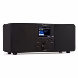 Audizio Genua Radio DAB+ Bluetooth 5.0 - Noire Écran Couleur 28 Deux Haut-Parleurs Sortie Casque Port USB Télécommande