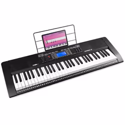 Max Rhapsody61 Piano Électronique 61 Touches Synthétiseur Débutant Complet Deux Modes dApprentissage Deux Haut-parleurs