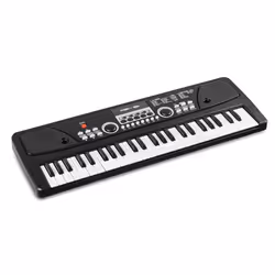 Max KD49 Piano Électronique 49 Touches - Noir Synthétiseur Enfant Deux Haut-parleurs Intégrés Batterie Rechargeable USB-C