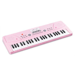 Max KD49 Piano Électronique 49 Touches - Rose Synthétiseur Enfant Deux Haut-parleurs Intégrés Batterie Rechargeable USB-C