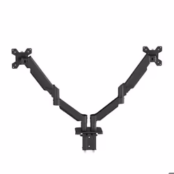 Audizio CMA20G – Support Double Écran Ordinateur 17-32 pouces – Réglable en Hauteur Inclinable Ressort à Gaz