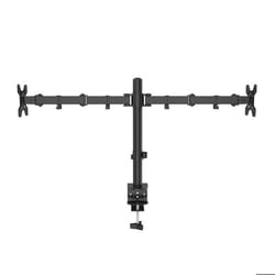 Audizio CMA20 – Support Double Écran Ordinateur 13-32 pouces – Réglable en Hauteur Inclinable VESA 75/100