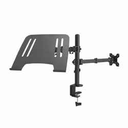 Audizio CMA10L – Support Écran 13-32 pouces et Ordinateur Portable – Réglable en Hauteur Inclinable VESA 75/100