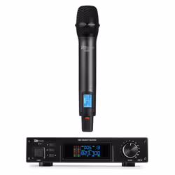 Power Dynamics PD210, Microphone portatif, 40 - 17000 Hz, Récepteur monté sur rack, Noir, 160 canaux, 1%