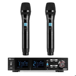 Power Dynamics PD522 Système de Microphones UHF avec 2 Micros Main Sans Fil - 100 Canaux
