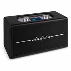 Audizio Tune60 Radio Rétro DAB/DAB+ et FM avec Bluetooth - Noire Écran LCD Alimentation Secteur ou Piles
